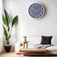 thumbnail image 3 of REGALWOVEN Silent Non-Ticking Modern Battery Operated Wall Clock for Kitchen and Living Room Grey 12 Inch, 3 of 6