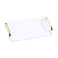 thumbnail image 2 of veasfak Serving Tray Rectangular Bathroom Organizer for Restaurant Hotel Living Room M, 2 of 9
