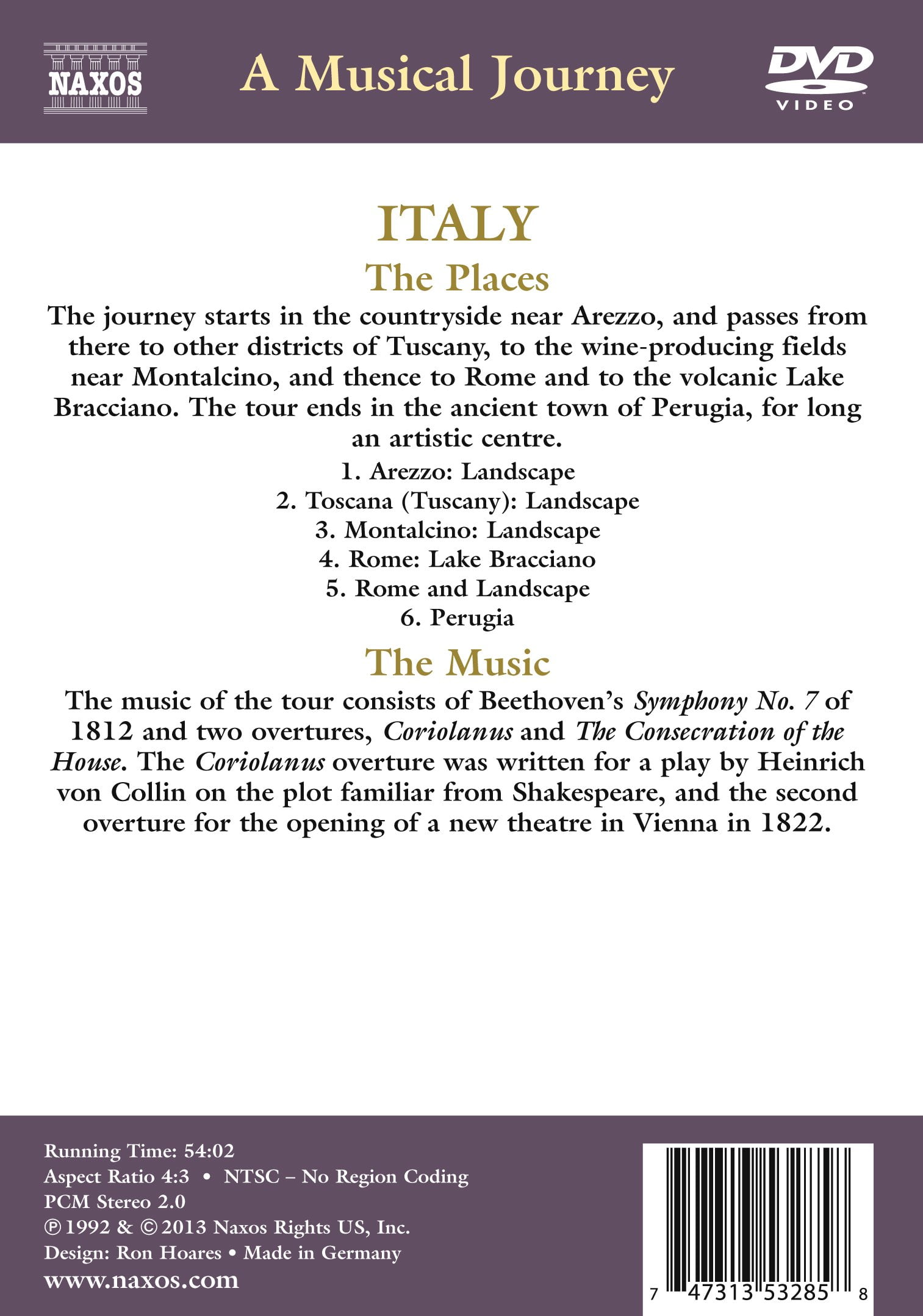 （ブランドロゴ）の人気ランキング Musical Journey: Italy (DVD), Naxos, Music & Performance その他