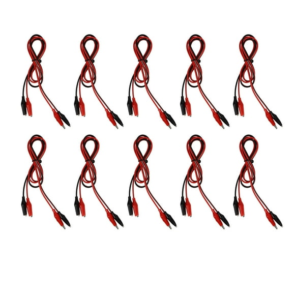 Alligator Clip Cable,10Pcs Electrical Alligator Clip Test Lead Wire Cable Dual Ended Alligator Clips Masterfully Created