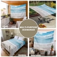 thumbnail image 6 of Ocean Beach Tapestry for Bedroom Wall Hanging Tapestry, Natural Blue Sea Waves Sky Cloudy Scenery Ceiling Backdrop Tapestries Poster Blanket Wall Decor for Teens Room Living Room Dorm 39" x 59", 6 of 8