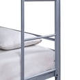 thumbnail image 5 of Furniture of America Jasper Metal Triple Bunk Bed, Twin/Twin/Twin, Silver, 5 of 9
