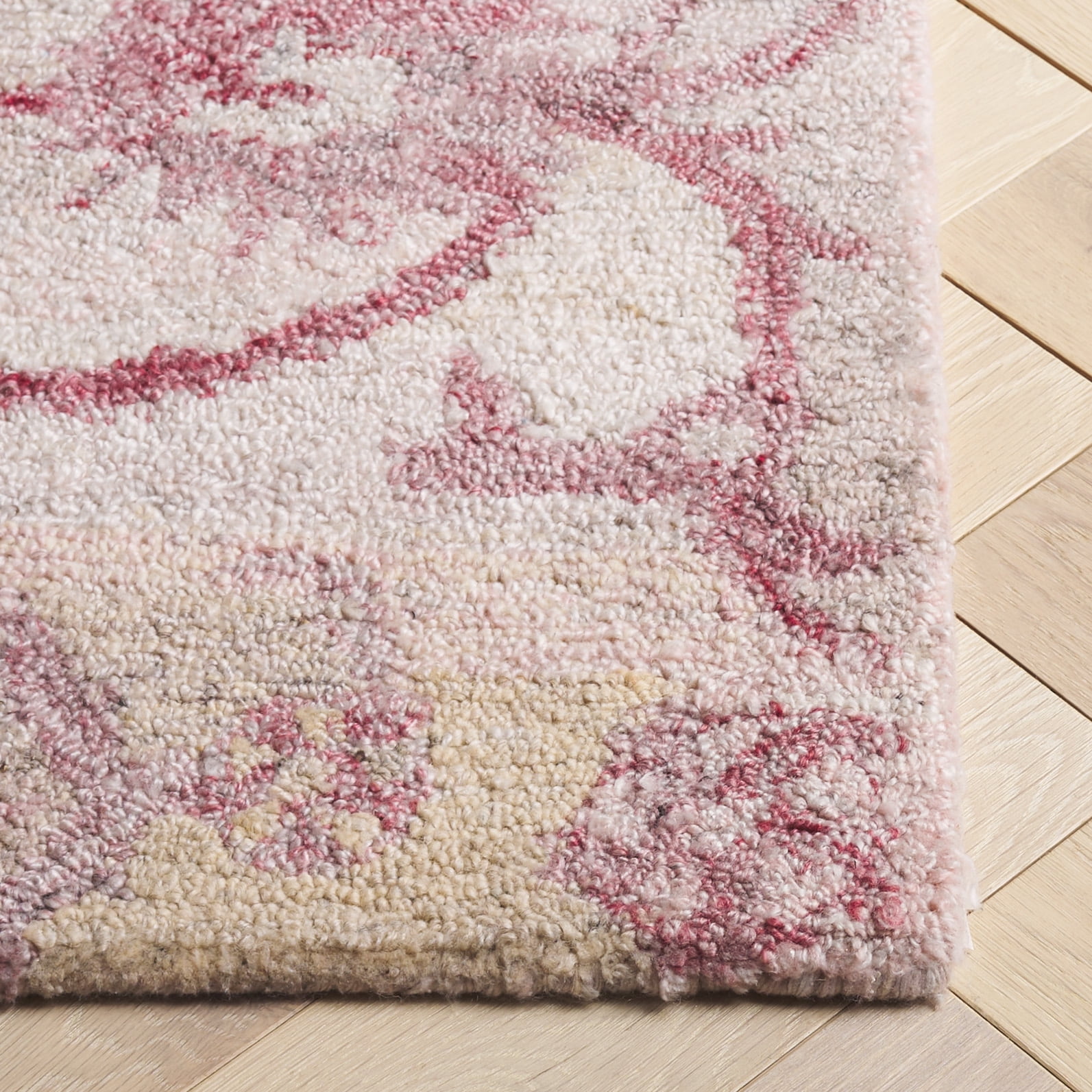 SAFAVIEH Anatolia Jamaar Floral Area Rug, Light Pink, 3' x 5'