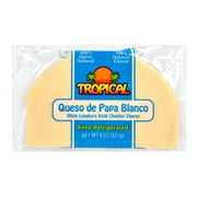 Tropical Queso De Papa Blanco 8oz White Cheddar Cheese Longhorn Style Vacuum Packed