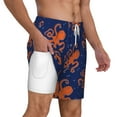 thumbnail image 3 of Goofa Octopus Printed Men's Swim Trunks Board Shorts Quick Dry Mens Swimming Trunks with Compression Liner,Breathable Fit Hawaii Beach Shorts-Large, 3 of 9