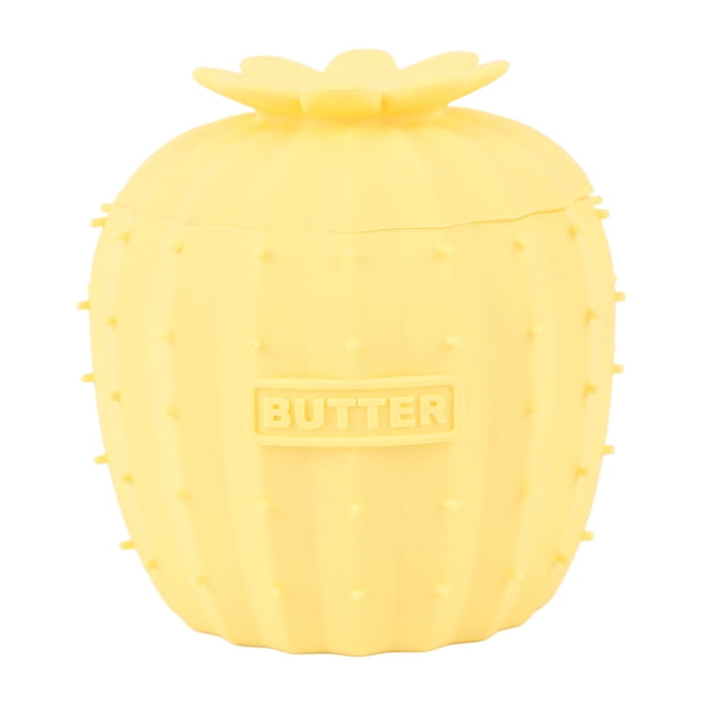 Food Grade Silicone Butter Crock, Detachable Design, Heat Resistant Butter Server with Sealing Lid, Visible Water Line, Easy Access for Kitchen Use, Accurate Portion Control