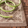 thumbnail image 4 of SAFAVIEH Courtyard Alastar Geometric Indoor/Outdoor Area Rug, 8' x 11', Chocolate/Cream, 4 of 9