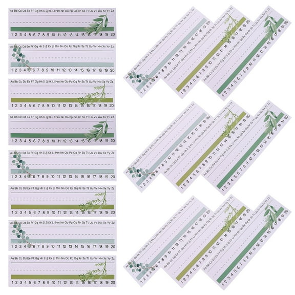 FESTFENDS 60Set Assorted Color Small Desk Nameplates for Students and Teachers Classroom Desk Name Plate