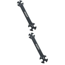 2pcs Multifunctional Special 6 in 1 RC Wrench Tool for Turnbuckles RC Car (Black)