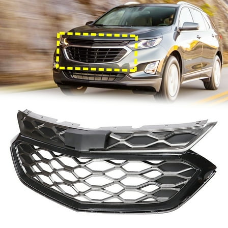 Front Upper Grille Mesh Style Grill Fit for Chevrolet Equinox 2018-2020