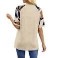 thumbnail image 2 of TaTaai Women's Fashion Raglan Sleeve Top Spring Summer Casual Cotton Relaxed Fit Short Sleeve Crew Neck All-over Scattered Print Daily Wear Lightweight Breathable T-Shirt Gift, 2 of 8