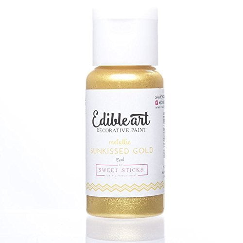 Sweet Sticks Edible Art Decorative Paint Sunkissed Gold 15ml