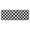 Black and White, variant on Light Blue and Cream Checkered Pattern Kitchen Rug Mat,Kitchen Runner Rugs Non Skid Washable,Decorative Kitchen Floor Mats for Kitchen,Sink,Laundry,17"x47.2"