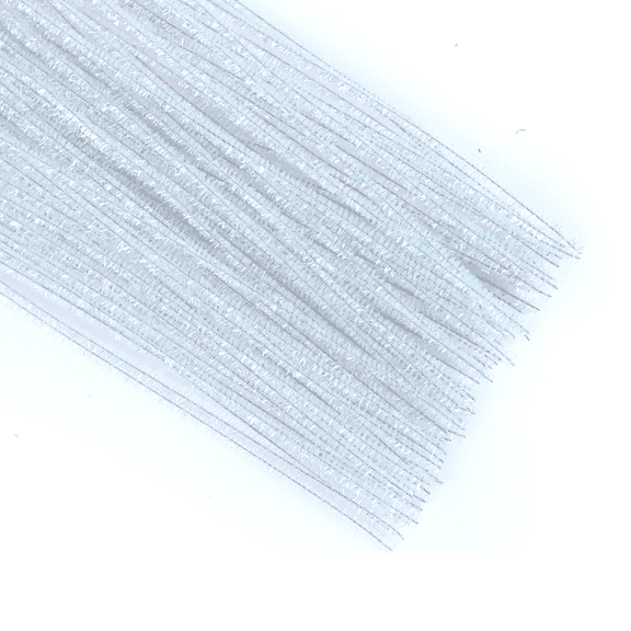 CCOCC 100Pcs Pipe Cleaners Craft,Perfect for Handmade Gifts Brown Pipe Cleaners,Perfect for Holiday Crafting Craft Stationery,Light Sliver