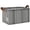 Black & White Vertical Stripes, variant on Foldable Iron Frame Open Home Storage Bins 16.9×11.4×10 Inch Waterproof Nice Cube Shelf Baskets Cat Dog Food Art