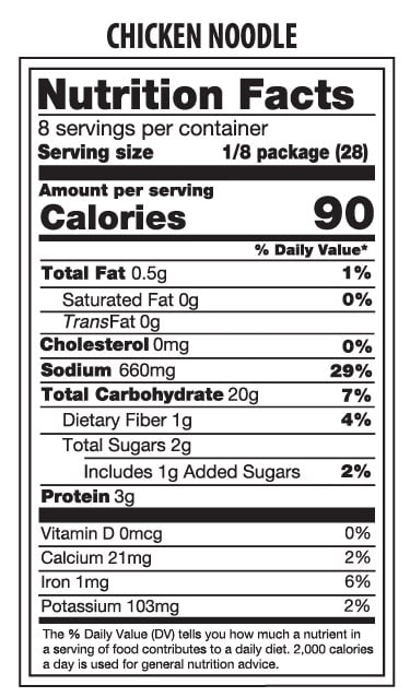 (6 pack) Cuginos Quick Meal Chicken Noodle Dried Soup Mix, 7.5oz Family Size Pouch, Makes 8 Hearty Cups