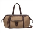 thumbnail image 1 of World Traveler 673228 The Riverside Collection Canvas Ultra Lightweight Duffel Bag, Brown, 1 of 1
