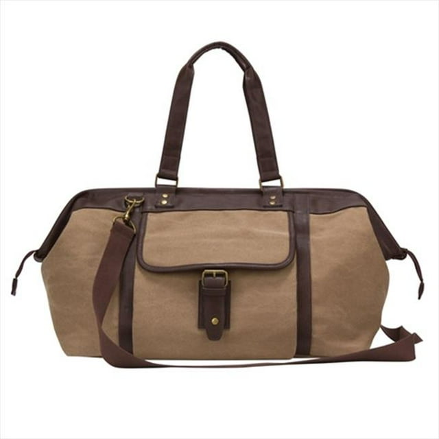 World Traveler 673228 The Riverside Collection Canvas Ultra Lightweight Duffel Bag, Brown