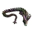thumbnail image 2 of Articulated Dragon Display Model - 3D Printed Multi-Joint Crystal Dragon Figurine,Poseable Collector's Item & Home Decor - Bronze, 2 of 6