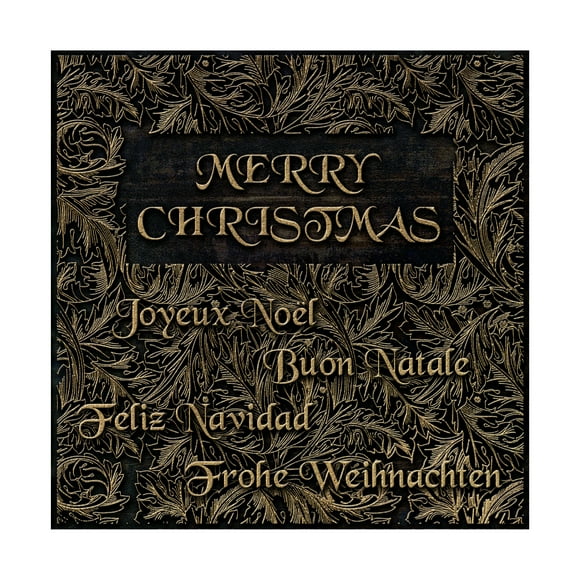 Cora Niele 'Merry Christmas 3' Canvas Art
