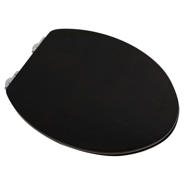 Contemporary Design Full Cover Solid Oak Wood Elongated Toilet Seat