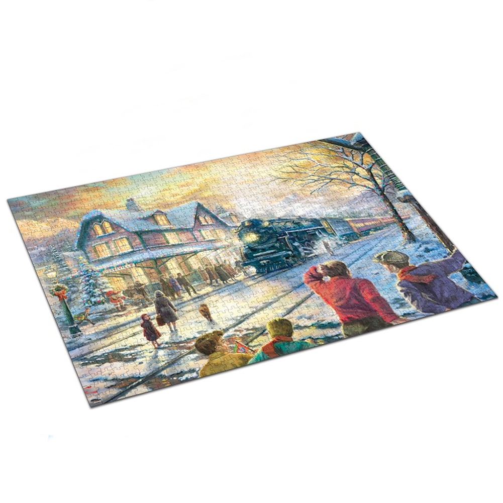 Oil Painting Wooden Jigsaw Puzzle Adults Kids DIY Educational Toy 300-1000pcs 