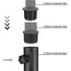 thumbnail image 2 of Adjustable Patio Umbrella Base Stand with Hole Cover and Stabilizing Bracket - 2 Sets, 2 of 5
