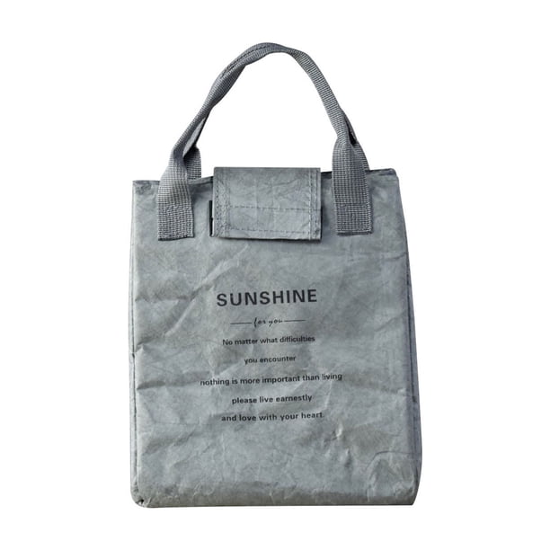 Elegante bolsa de papel para el almuerzo, aislada con papel de aluminio para un control óptimo de la temperatura al empacar almuerzos.