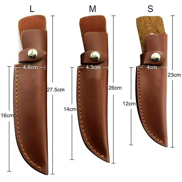 Leather Sheath Belt Loop Box Storage Bag Hunting Knife Case