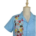 thumbnail image 5 of Unique Design Vintage Style Floral Panel Casual Shirts, 5 of 6