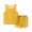 Yellow, variant on Cethrio Boys Summer Outfit Sets, Soft 2 Piece Knitted Sleeveless Boys Clothing sets Yellow Size 3-4 T