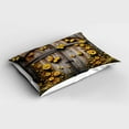 thumbnail image 2 of Ambesonne Rustic Pillow Sham, Yellow Farmhouse Romance, 36" X 20", Mustard Taupe Caramel, 2 of 2