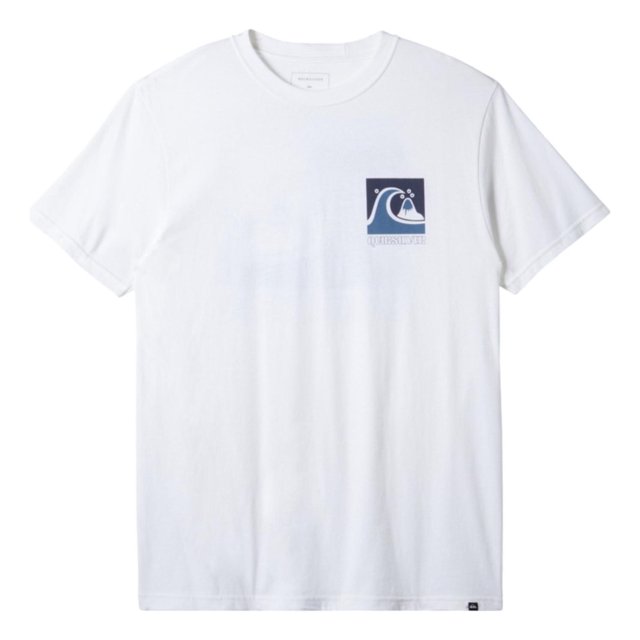 Playera Quiksilver Hombre Caballero Casual Playa Summer blanco M