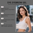 thumbnail image 6 of Eyebrow Gel Waterproof Long Lasting Tinted Brow Cream, 15g Blonde, Smudge Proof, Natural Looking Brows, Easy Application, All Day Hold, Sweat Resistant, Makeup Tool, 6 of 7
