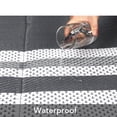 thumbnail image 4 of Tapis d'Extérieur 9x12 Imperméable Tapis de Patio Réversible Tapis en Paille Plastique Tapis de Camping Moderne Géométrique Portable Pliable Grands Tapis pour RV Porche Balcon Pique-Nique Plage Arrière-Cour Panneau Gris/blanc, 4 of 7