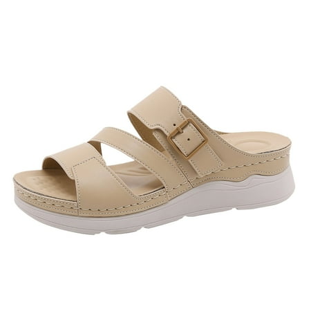 

Cathalem Custom Logo Orthotic Arch Support Thong Sandals With Soft Thick Unisex Outdoor Women s Beach Slippers Beige 41