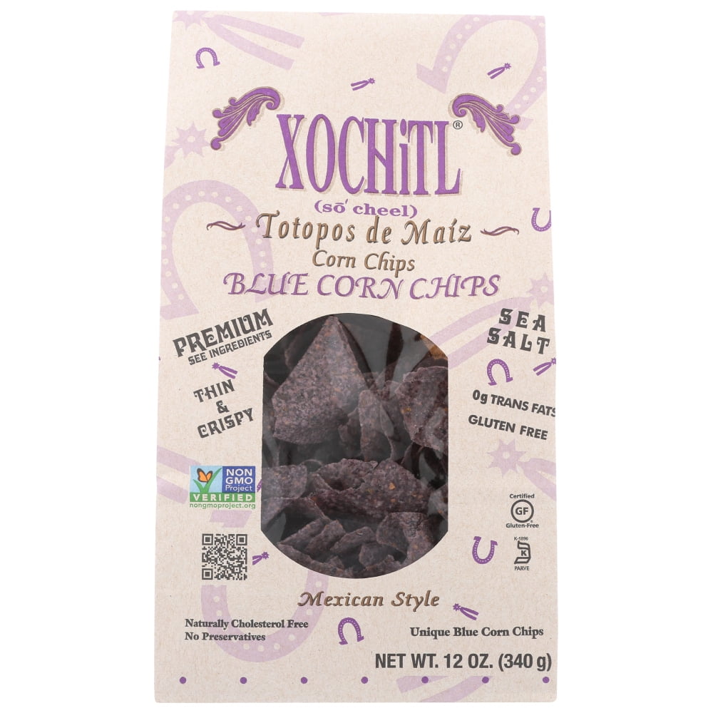 Xochitl Blue Corn Chips, 12 Oz.