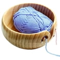 thumbnail image 5 of 15x8cm Handmade Wood Yarn Storage Bowl Knitting Crochet Accessories - Wood, as described, 5 of 5