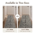 thumbnail image 4 of KUETH 2.5x8 Zebra Runner Rug Machine Washable, Kitchen Runner Rug for Floor and Hallway, Non Slip Flat Pile Area Rug with Rubber Backing for Entryway Bathroom Bedroom Laundry, 4 of 7