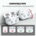 thumbnail image 3 of Carcasa protectora de silicona anticaída para Apple Airpods Pro 2/Pro blanco Ehuebsd Para estrenar, 3 of 4