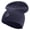 Navy, variant on Fruit and Veggies Embroidered Big Size Superior Cotton Short Knit Beanie - Navy XL-3XL
