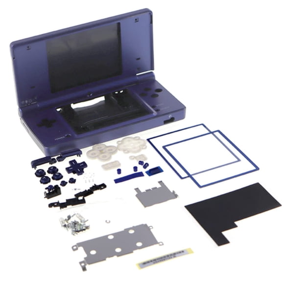 Pour Remplacement Coque de Boîtier Complet NDSi avec Boutons Complets Accessoires pour Console de Jeu Nintendo DSi NDSi Bleu Profond