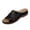 Black, variant on Women's H-Strap Cutout Mules, Women's Orthopedic Platform Sandals - Comfortable Slip-On Open Toe Wedge Slides for Summer Walking, Casual Arch Support Shoes With Cushioned Sole, White 6.5