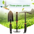thumbnail image 1 of ruzhgo 3Pcs/Set Gardening Tool Kits Planting Hoe Rake Set Steel Garden Tools, 1 of 6