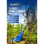 WILD BADGER POWER 40V String Trimmer 13'', 2.0 Ah Battery and Charger, 2 Pack Line