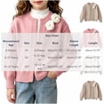thumbnail image 3 of Xdegoge Girls Cardigan Sweaters Crewneck Long Puff Sleeve Open Front Knit Outerwear Cute Fall Winter Chunky Sweater Tops Warm Casual Knitwear for Kids School Wear, 3 of 8