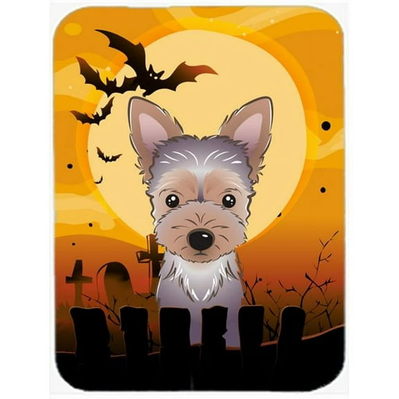 Halloween Yorkie Puppy Mouse Pad, Hot Pad & Trivet