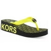 Michael Kors Girls Gage Bright Casual Sandals, Neon Yellow, Size 3