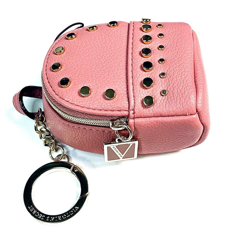 Victoria's Backpack Charm Wild Rose Faux Leather with Gold Tone
