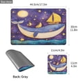 thumbnail image 4 of Wobogo Sailboat Whale Star Pattern Placemats Coasters Set of 1 Heat-resistant Non-slip Easy to Clean Square Dinner Plate Mat, 4 of 8